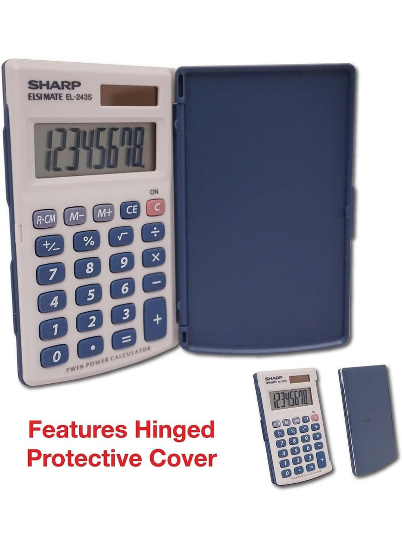 Sharp Electronics Dual 8-Digit Electric Calculator (EL-243S) - Image 5